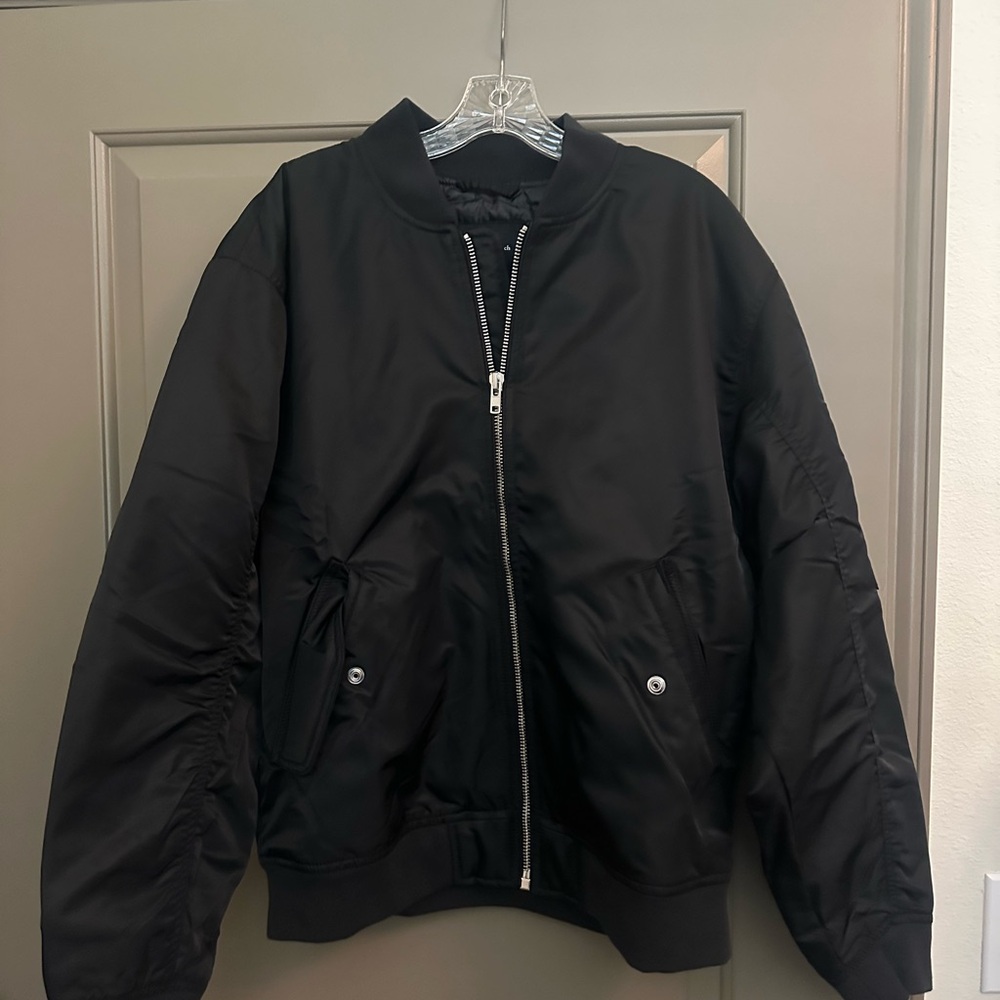 Abercrombie Black Bomber Jacket